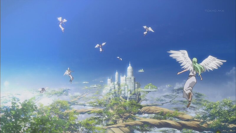 Angelic Figures Flying