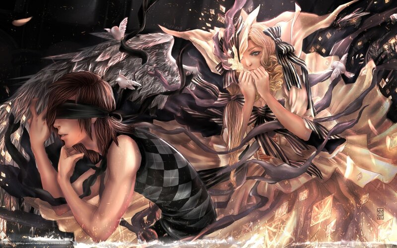 angelic figures in dark fantasy