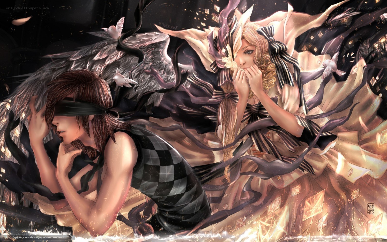 angelic figures in dark fantasy