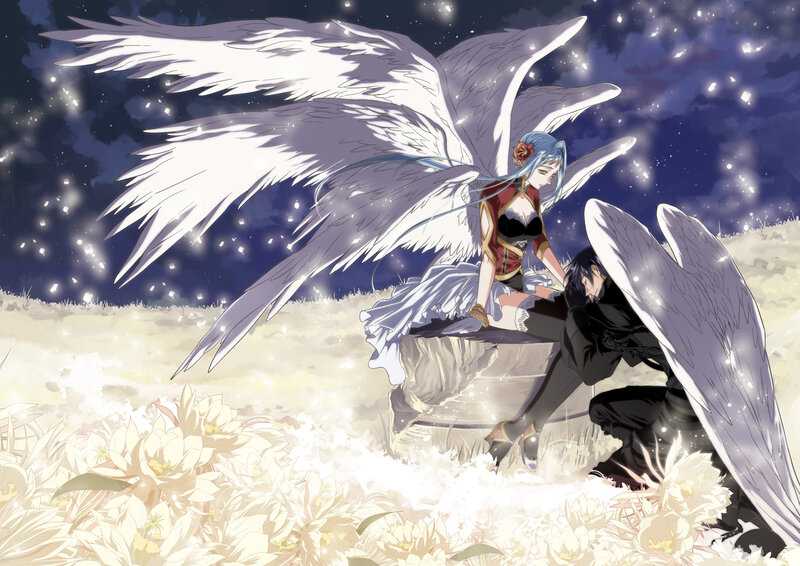 Angelic Figures in Field