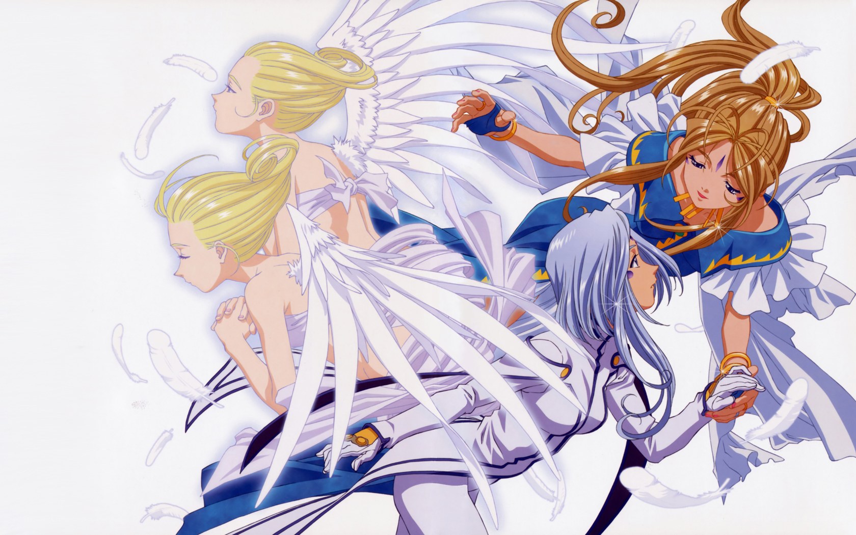 angelic figures in flight