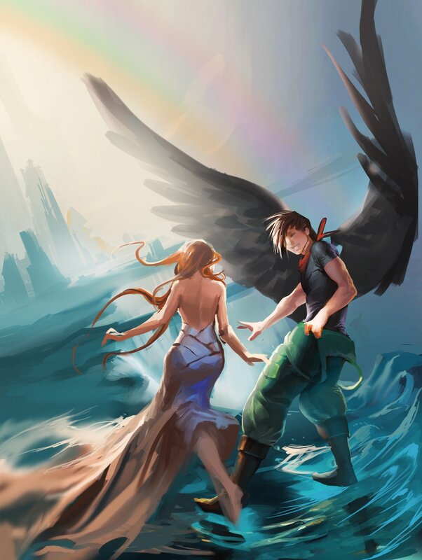 Angelic Figures in Water