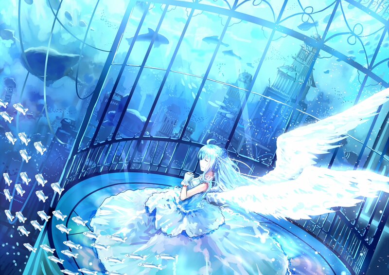 Angelic Girl in Cage