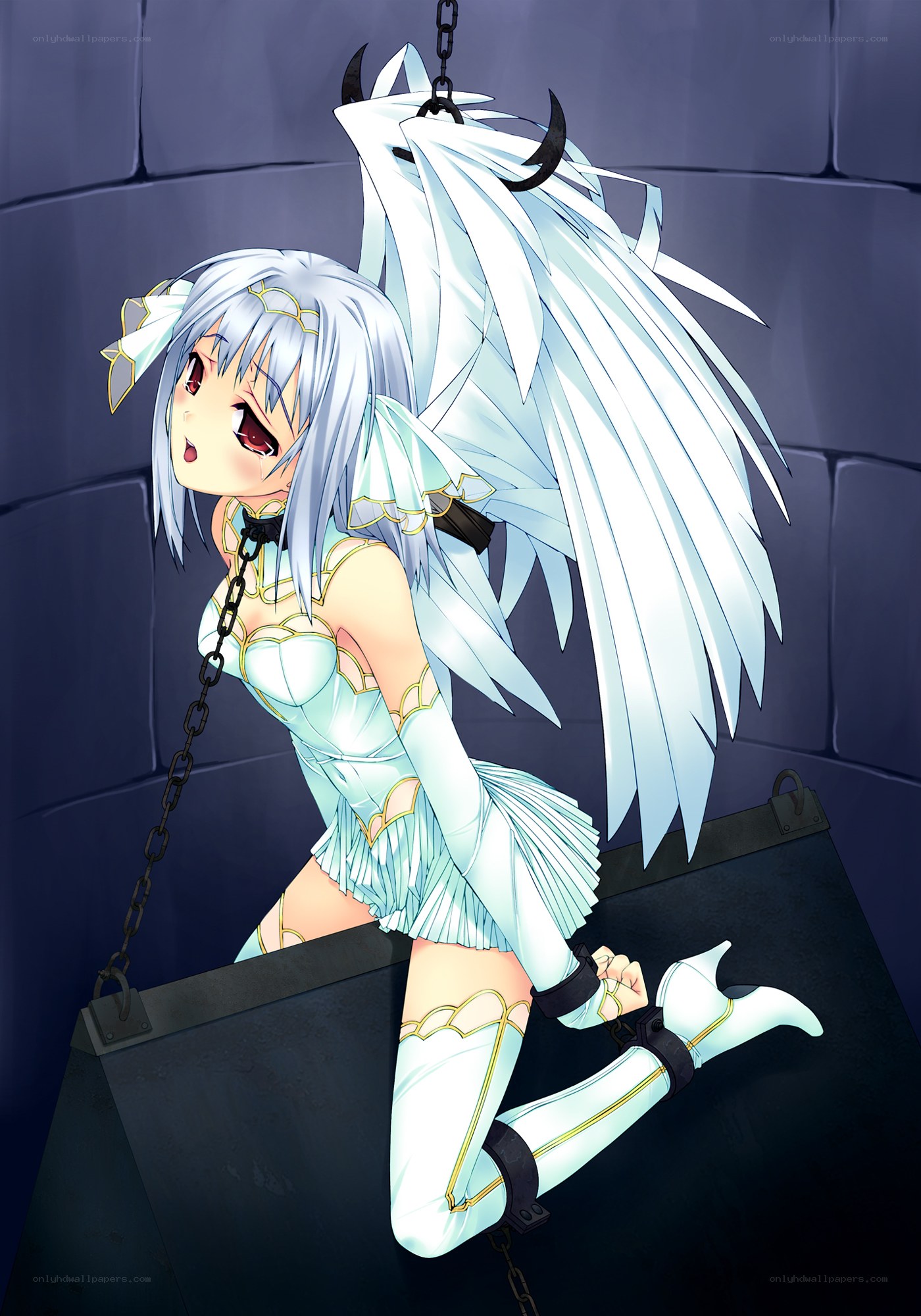 angelic girl in chains