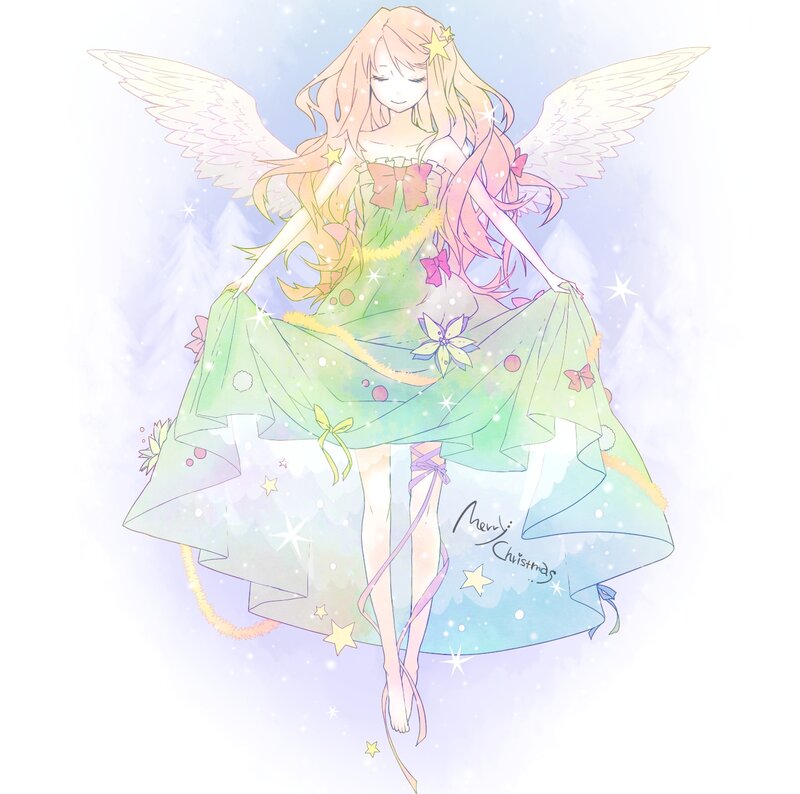 Angelic Girl in Dress