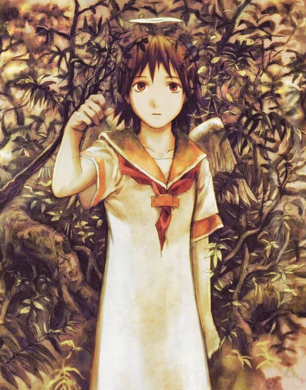 angelic girl in forest