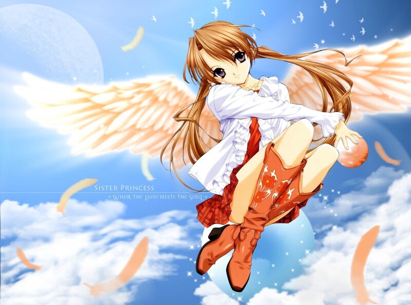angelic girl in sky