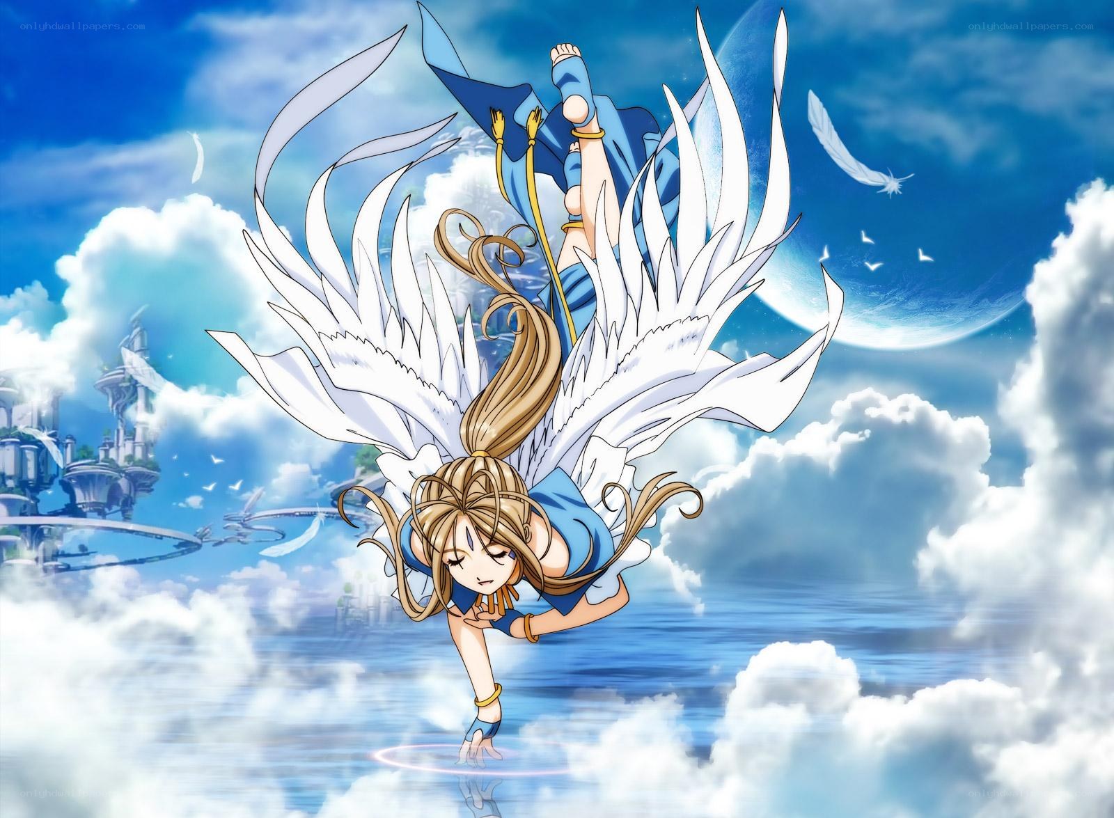 angelic girl in sky