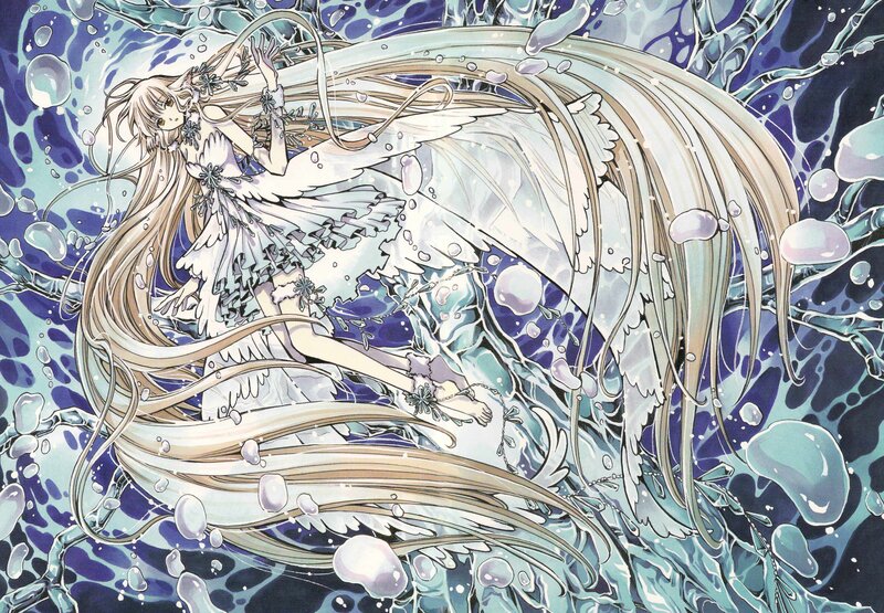 angelic girl in water
