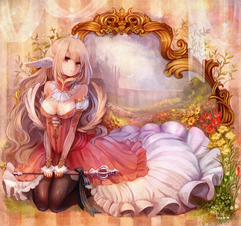 Angelic Girl Kneeling