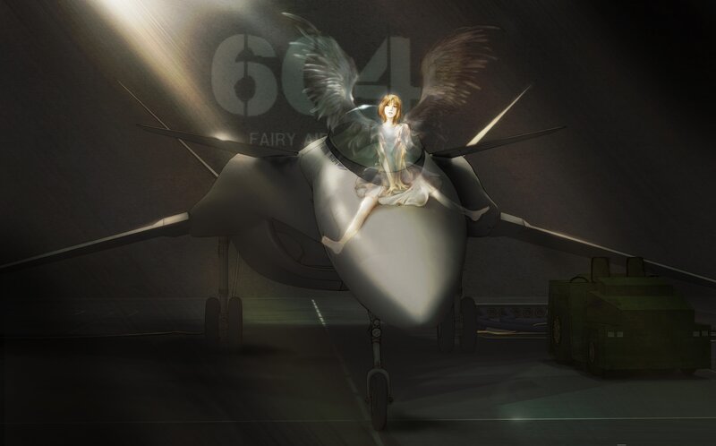 Angelic Girl on Jet
