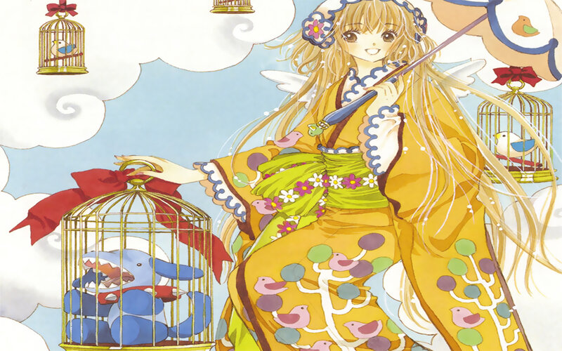 Angelic Girl with Birdcages