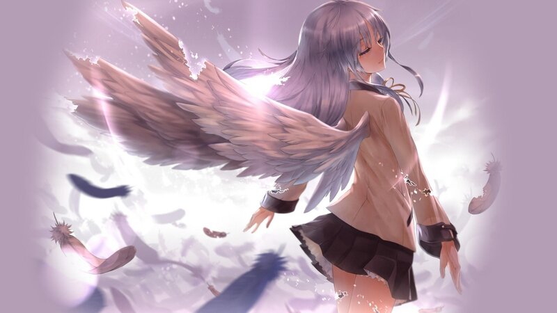 angelic girl with broken wings