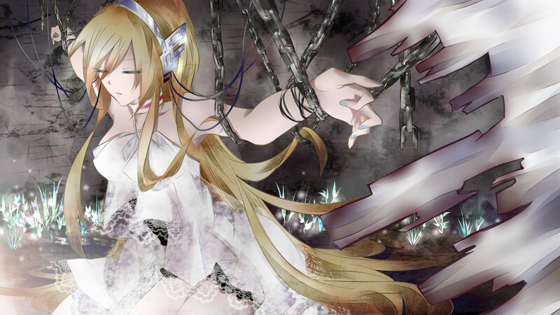 angelic girl with chains