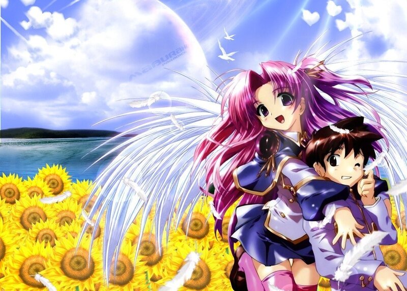 Angelic Girl with Child