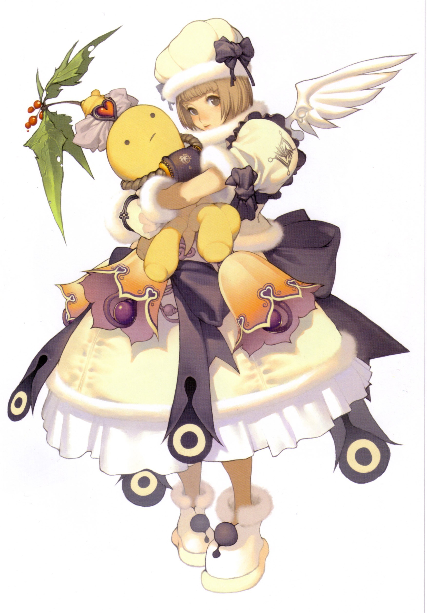 angelic girl with doll