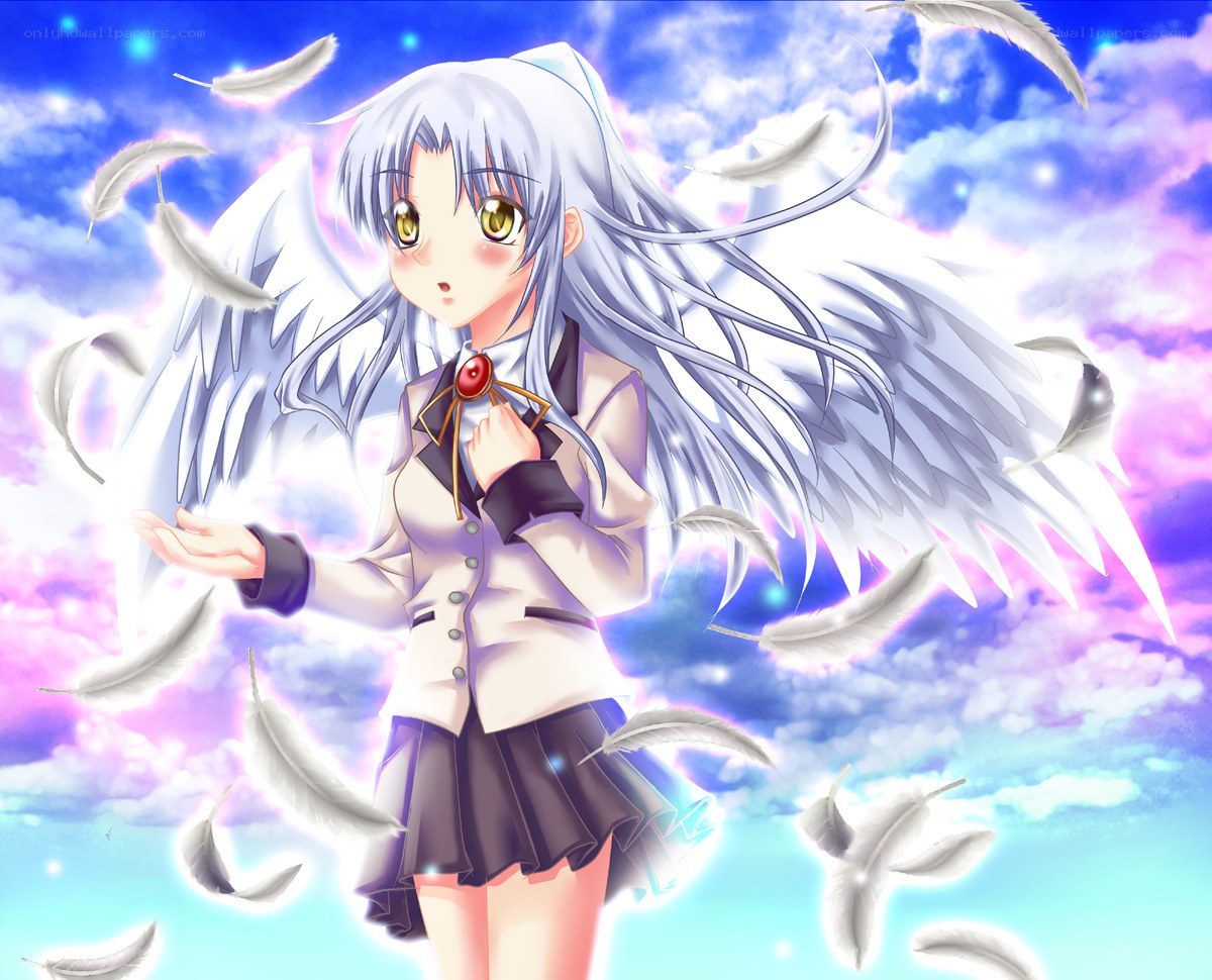 angelic girl with feathers
