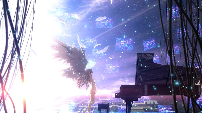 Angelic Girl with Piano