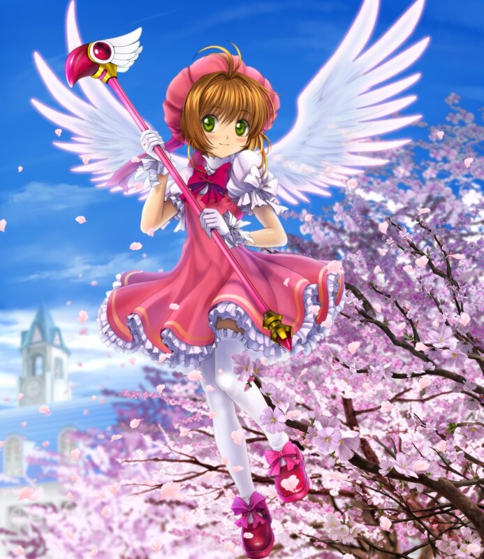 angelic girl with staff