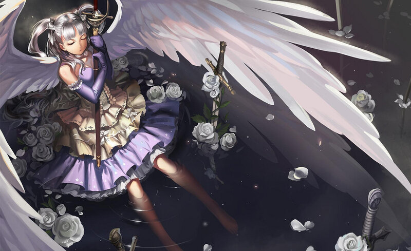 Angelic Girl with Sword