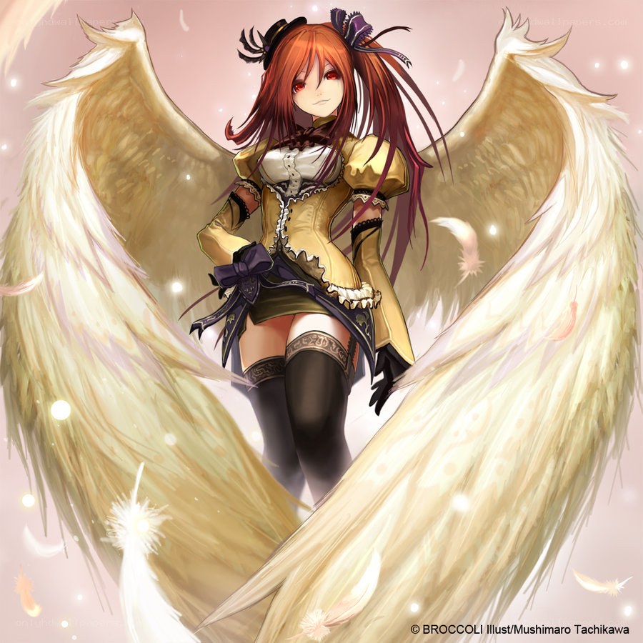 angelic girl with wings