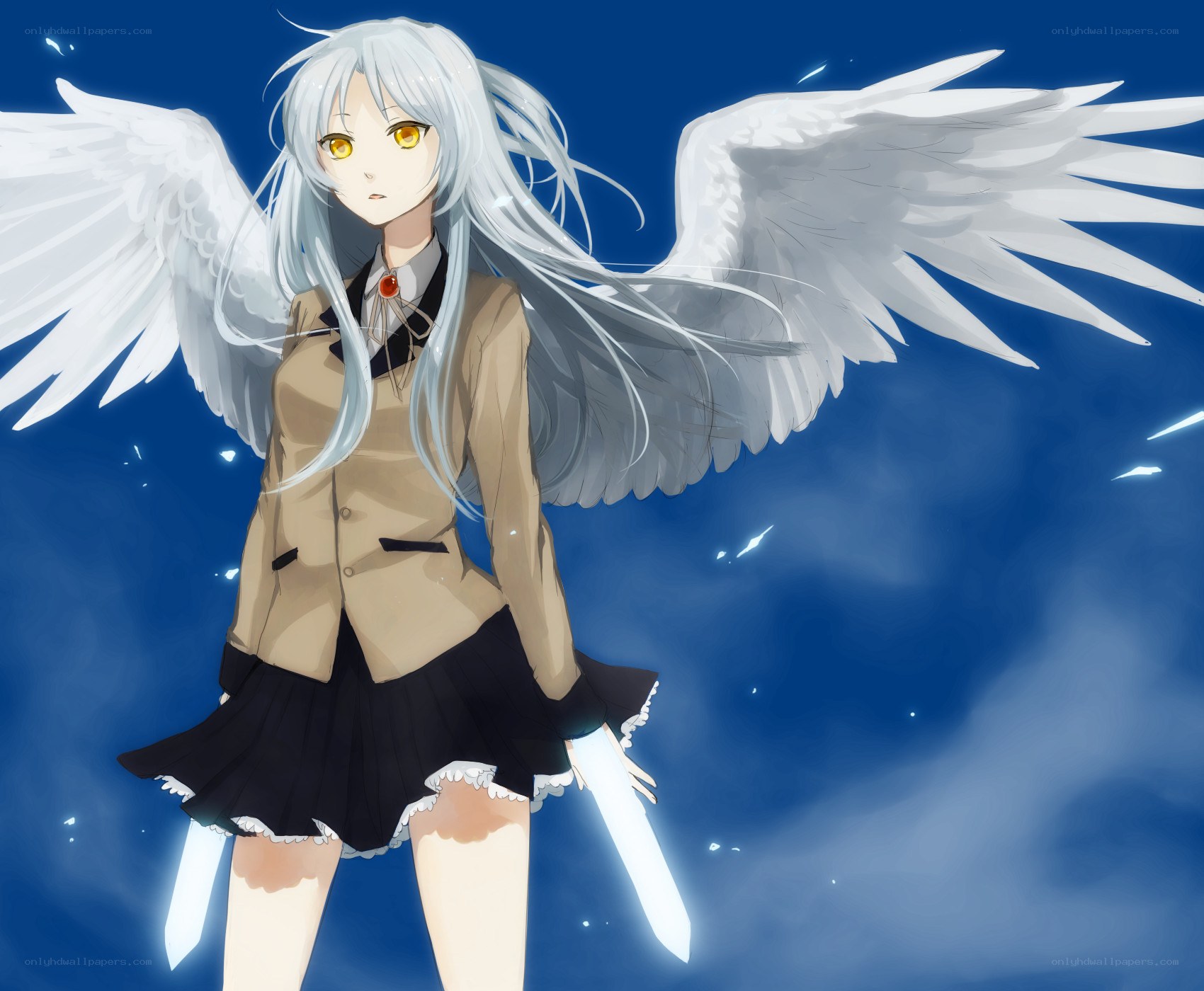 angelic girl with wings