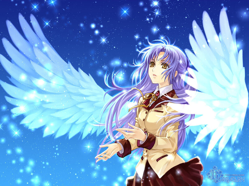 angelic girl with wings