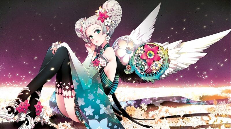 angelic girl with wings