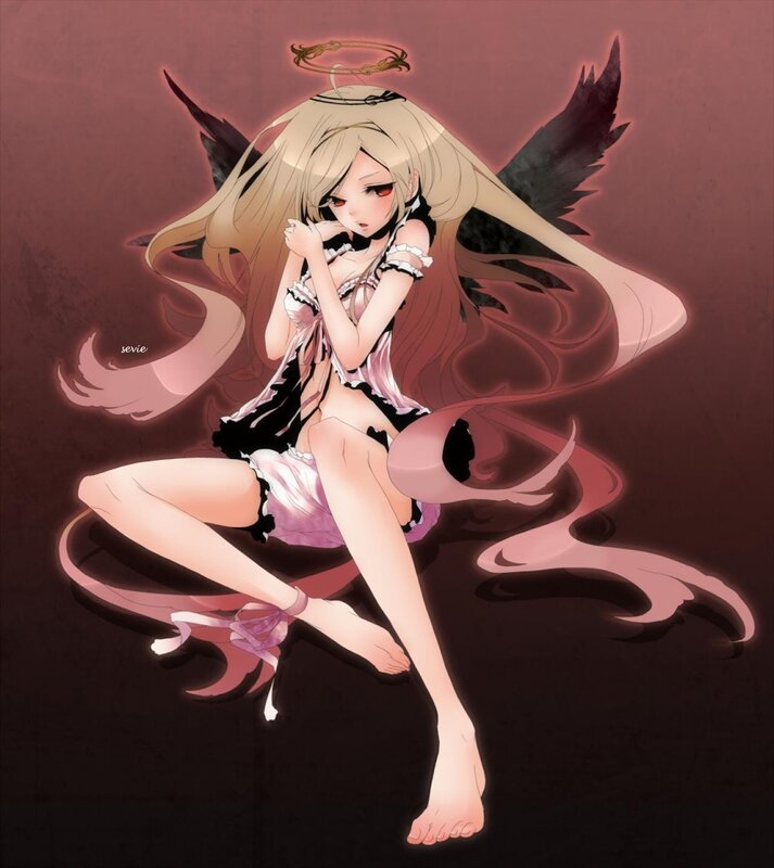 angelic girl with wings