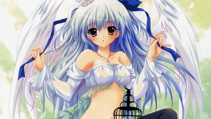 angelic girl with wings