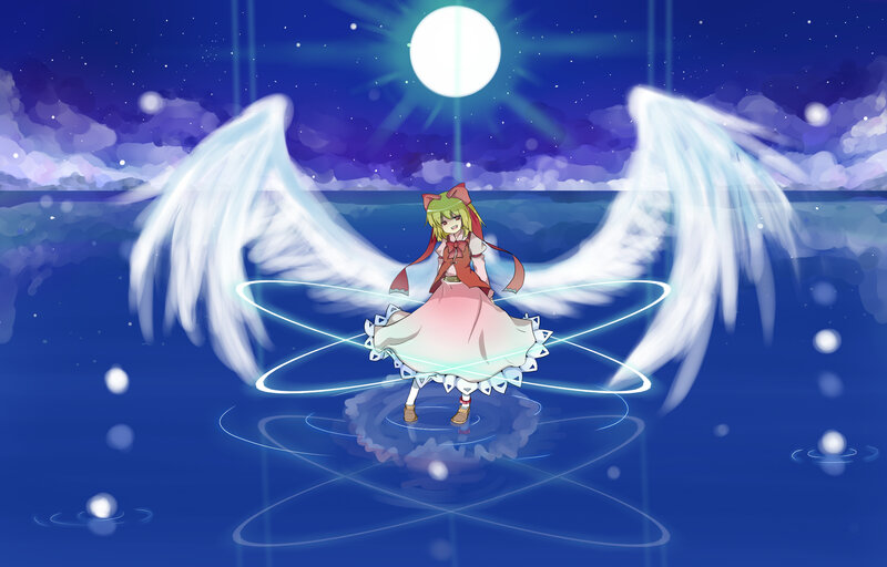 angelic girl with wings