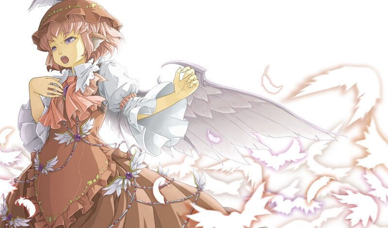 angelic girl with wings