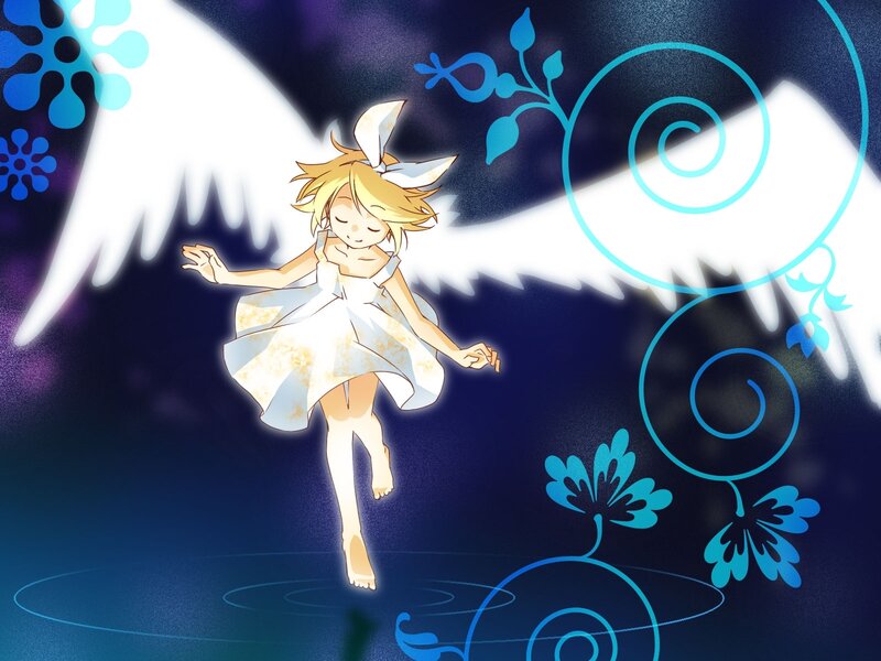 angelic girl with wings