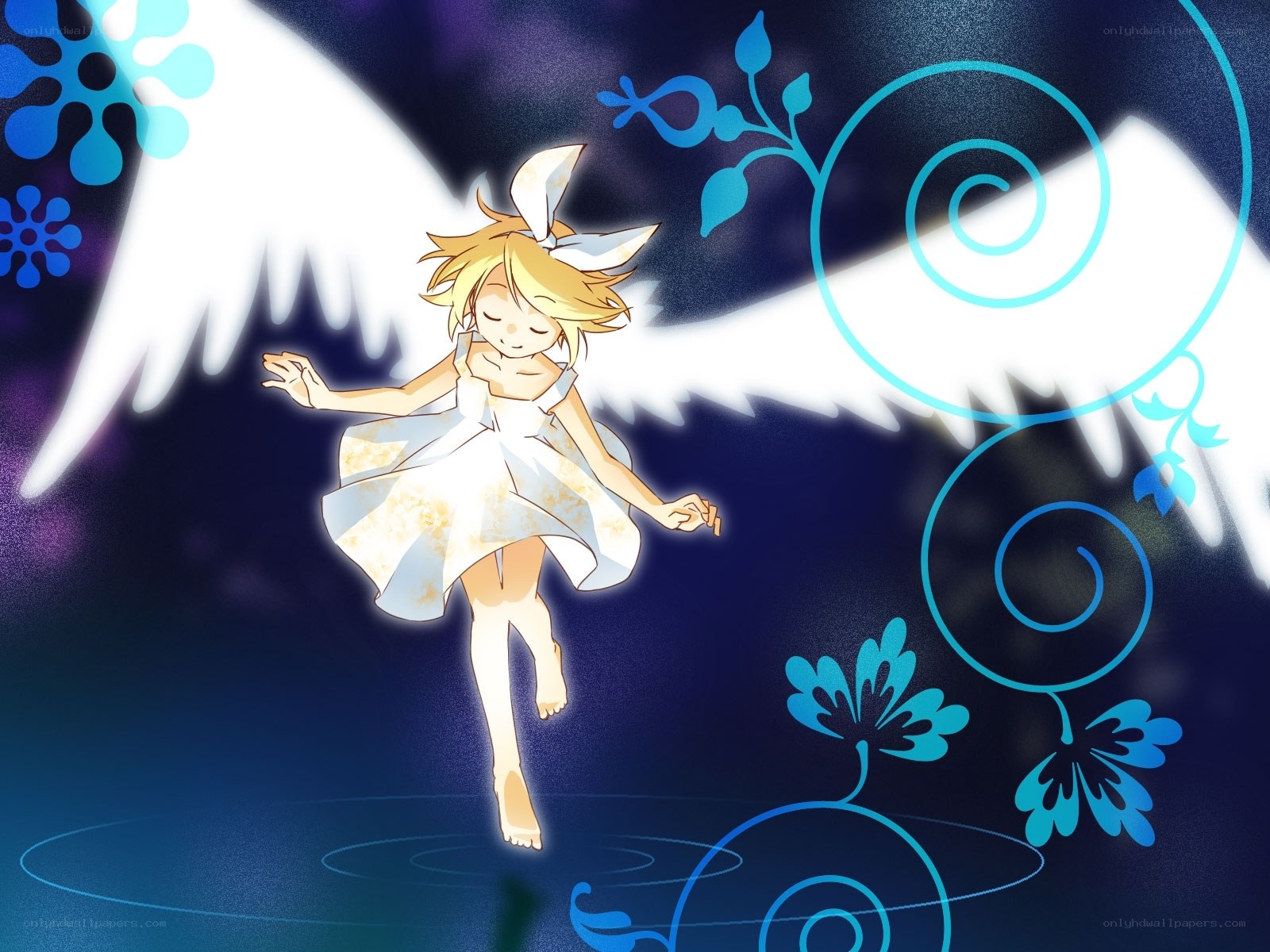 angelic girl with wings