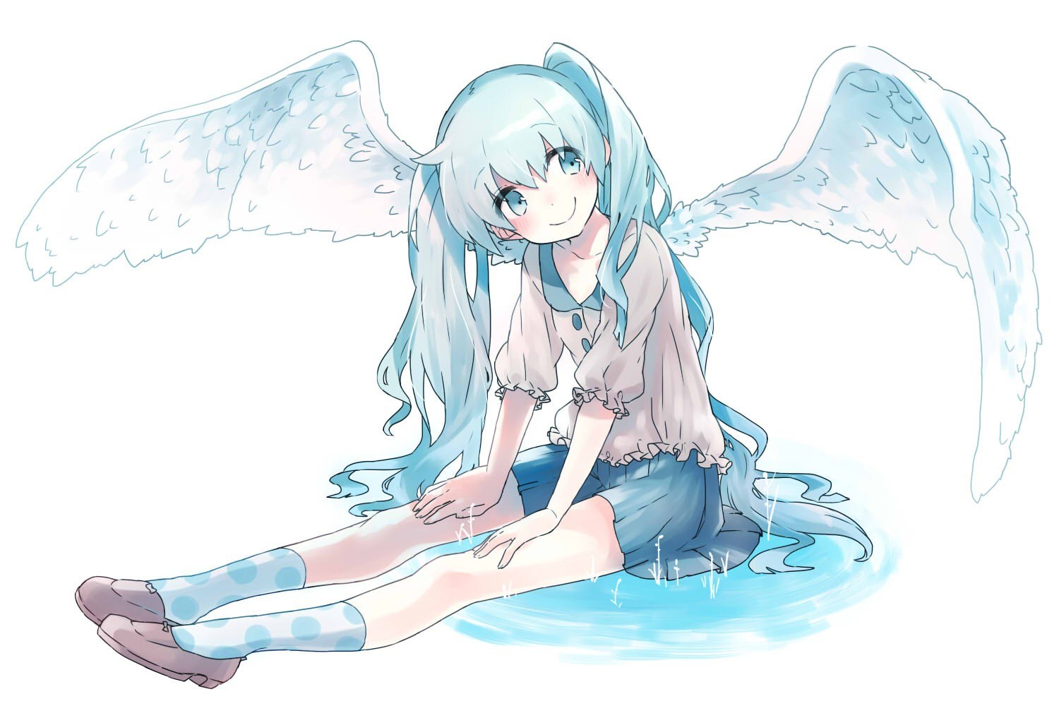 angelic girl with wings