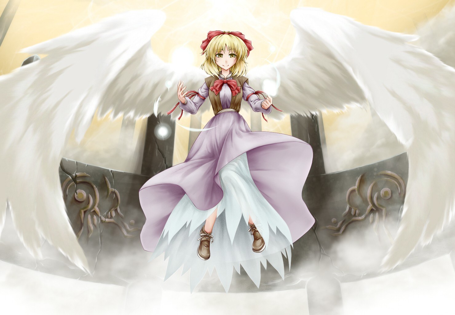 angelic girl with wings