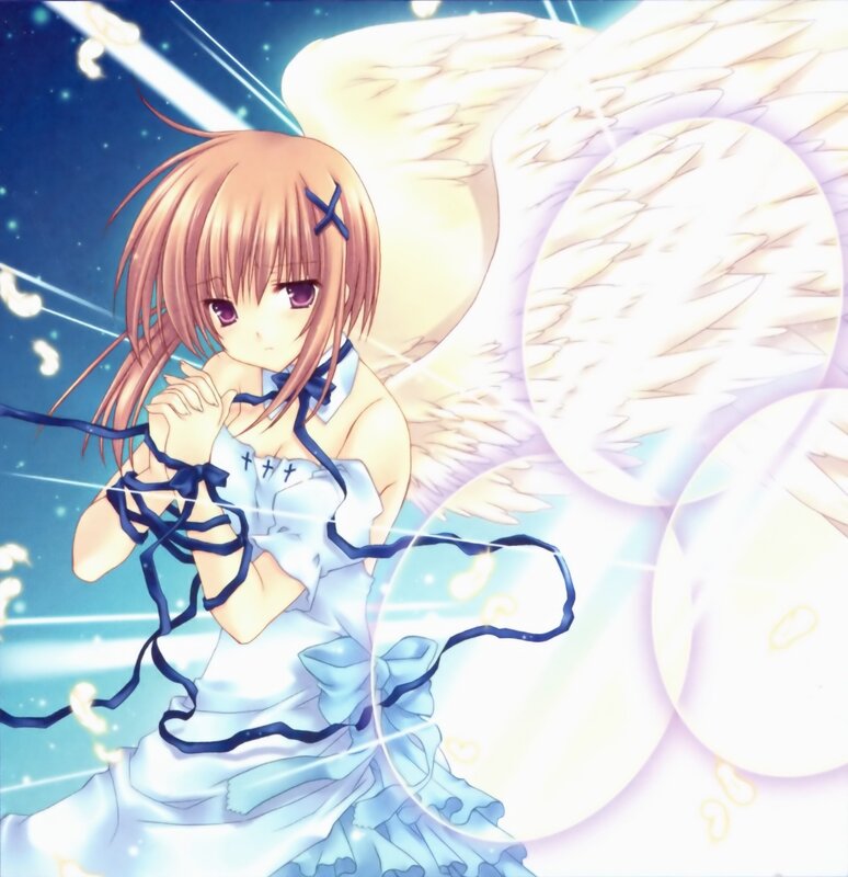 angelic girl with wings
