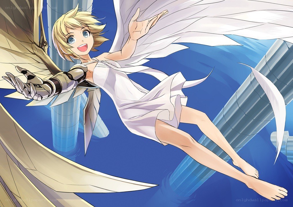 angelic girl with wings