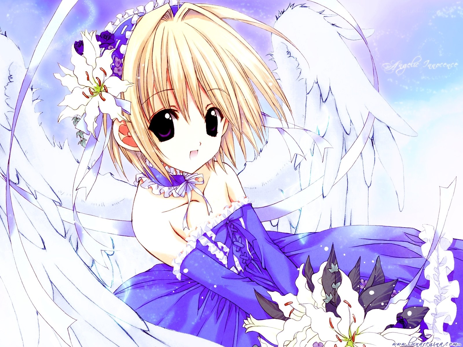 angelic girl with wings