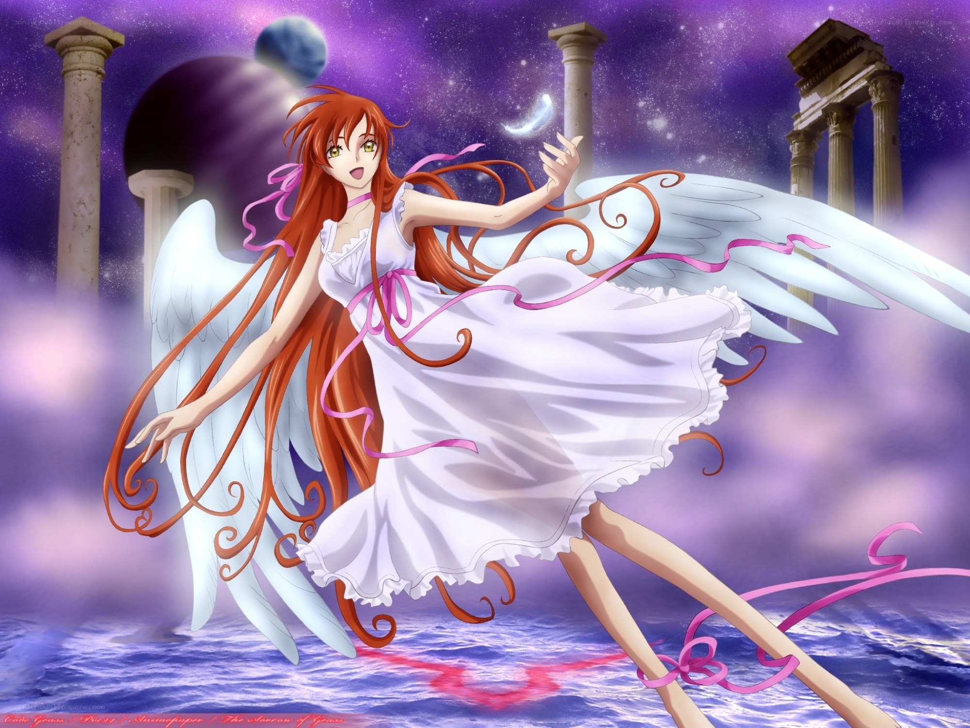 angelic girl with wings
