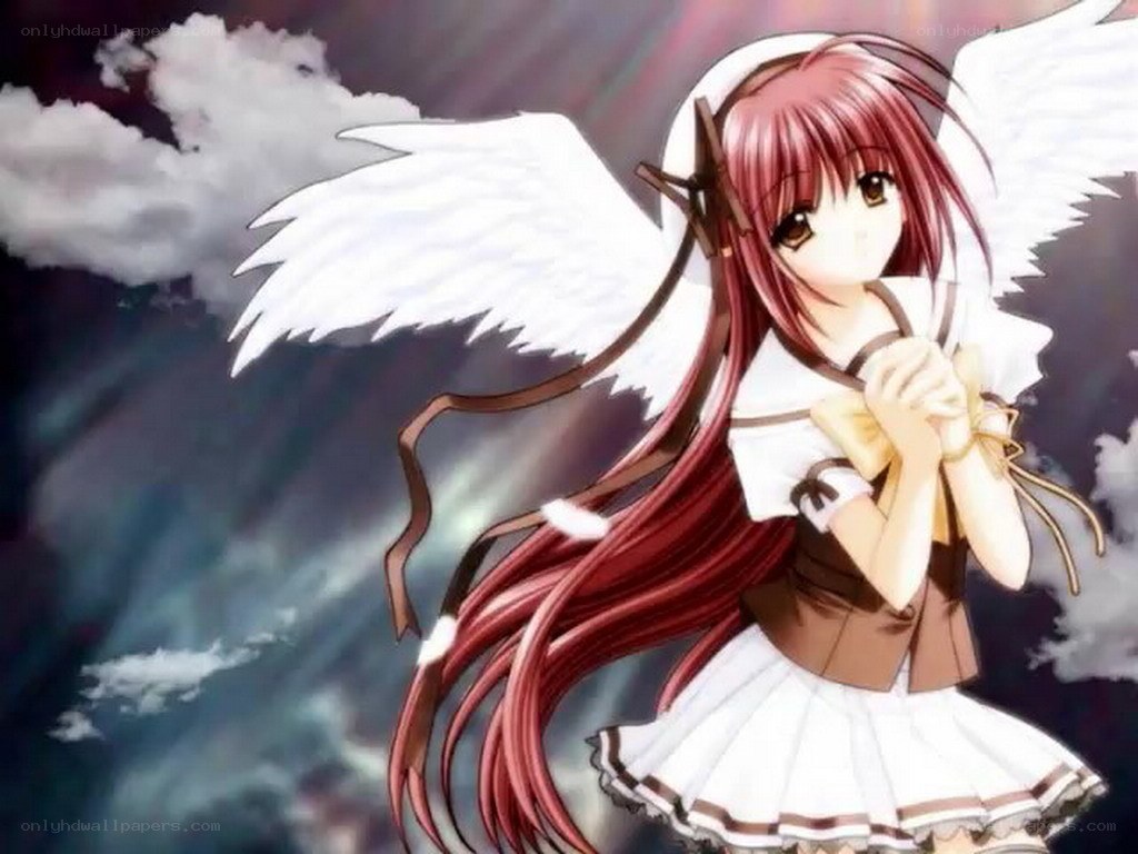 angelic girl with wings
