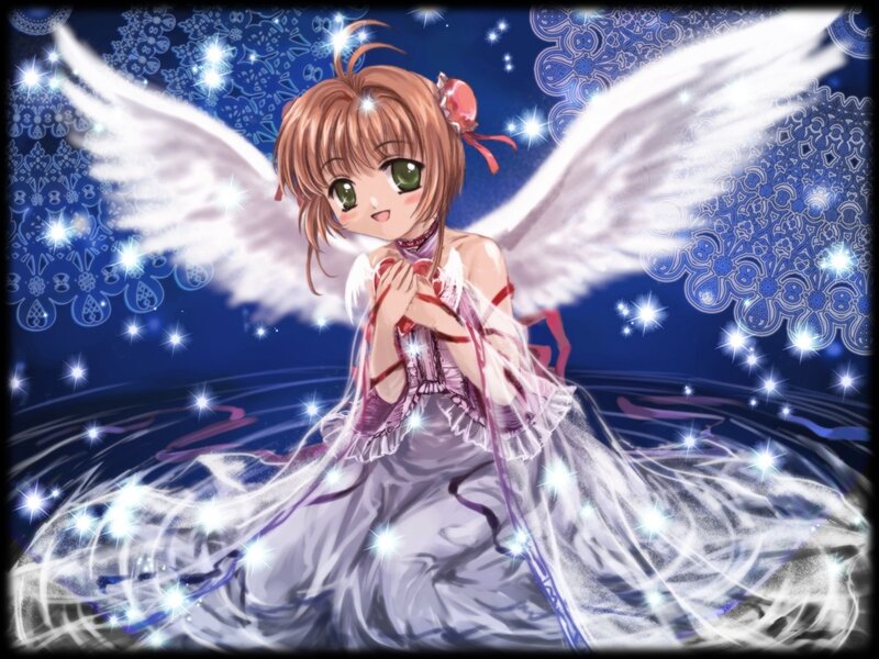 angelic girl with wings
