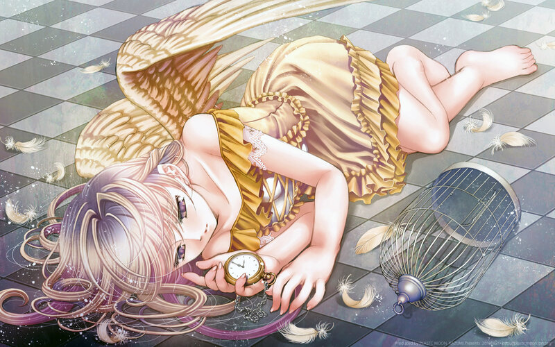 Angelic Girl with Wings — Gold