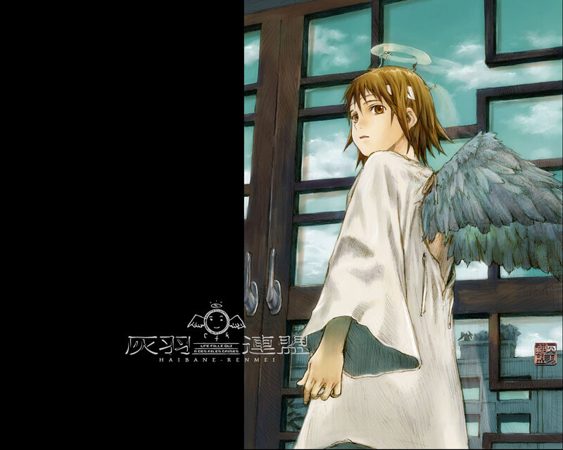 Angelic Girl with Wings — White, Melancholic