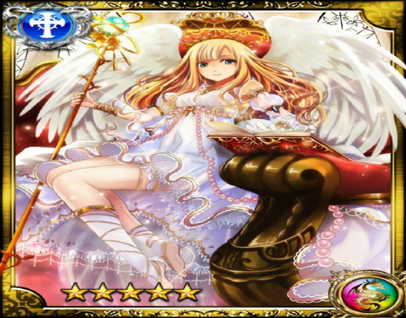 Angelic Girl with Wings — White, Serene, Anime, Staff
