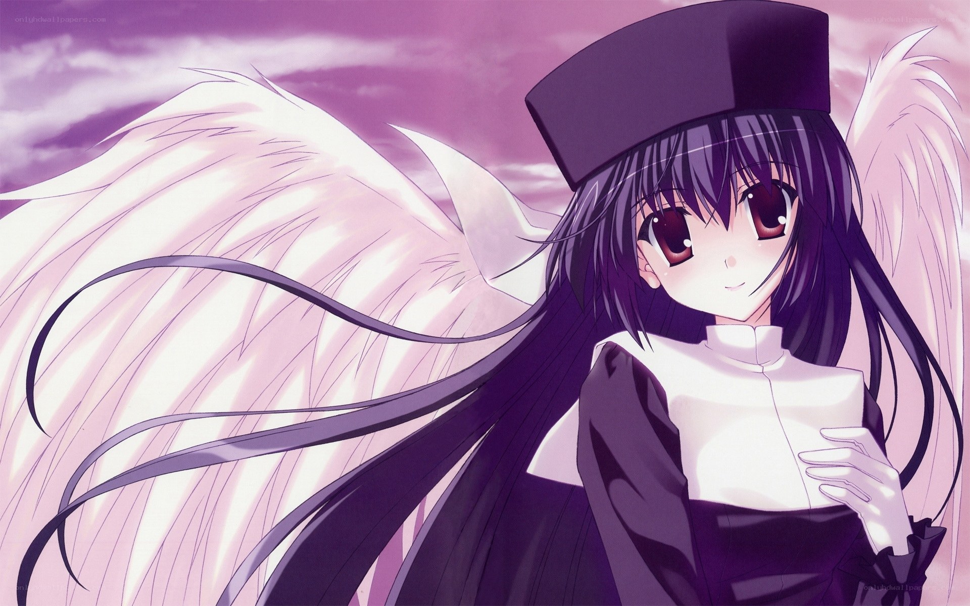 angelic girl with wings