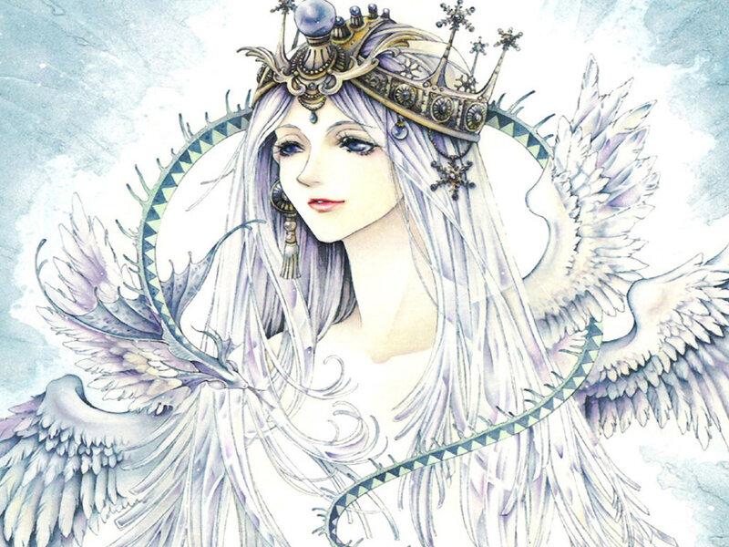 angelic queen with wings