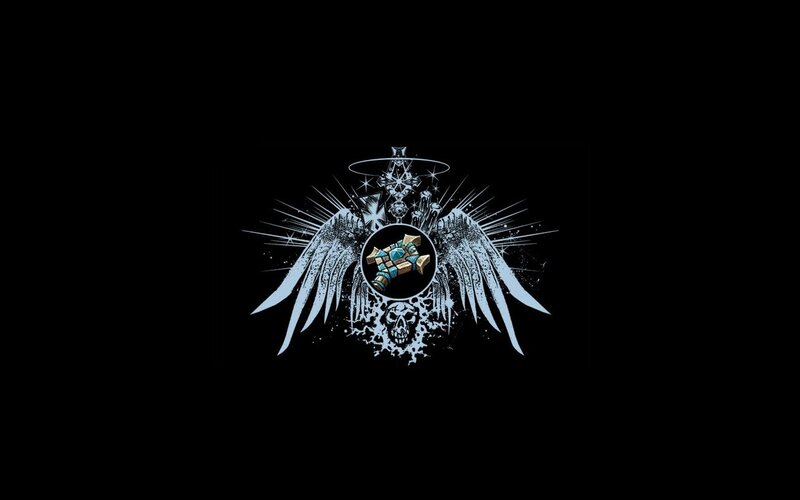 angelic skull emblem
