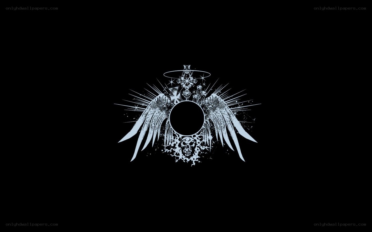 angelic skull emblem