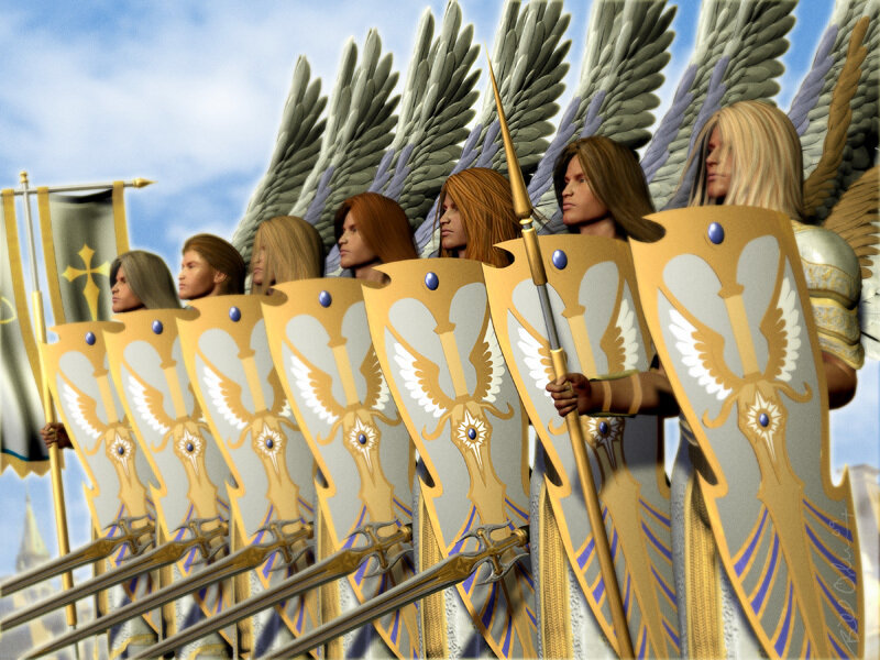 Angelic Soldiers in Formation